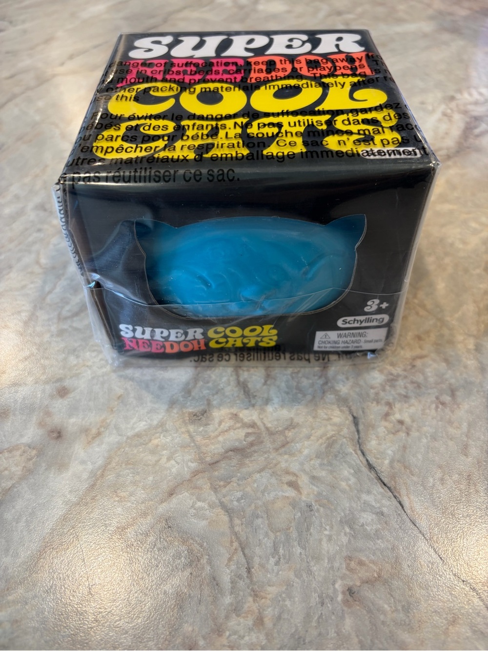 Authentic NeeDoh Super Cool Cat Blue, New In Box and Sealed